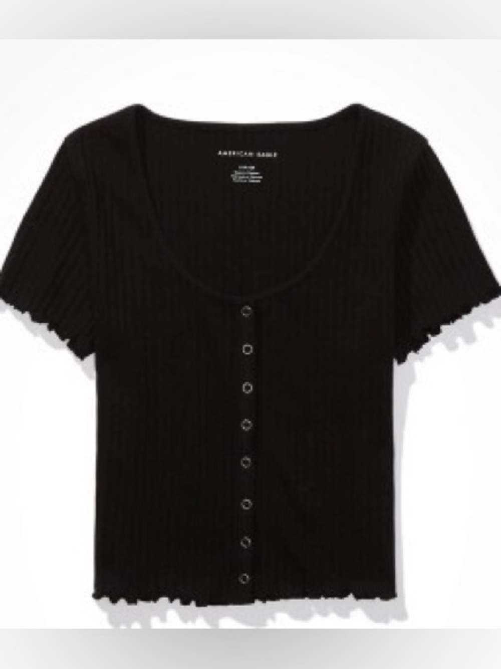 NWT American Eagle Snap Front Baby Tee XS